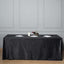 Premium Velvet 90"x156" Rectangle Tablecloth Black - Reusable Soft & Stylish Seamless Table Cover for Sophisticated Weddings & Events