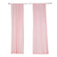 2 Pack Blush Scuba Polyester Event Curtain Drapes, Durable Flame Resistant Backdrop Event Panels Wrinkle Free with Rod Pockets - 10ftx10ft