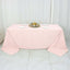Premium Polyester 90"x132" Rectangle Tablecloth Blush - Seamless 220GSM Stain-Resistant Table Cover