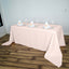 Polyester 90"x156" Rectangle Tablecloth Blush - Seamless Wrinkle-Resistant Table Cover