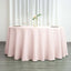 Polyester 120" Round Tablecloth Blush - Seamless Wrinkle-Resistant Table Cover
