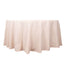 Premium Polyester 120" Round Tablecloth Blush - Seamless 220GSM Wrinkle-Resistant Table Cover