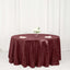 Sequin 120" Round Tablecloth Burgundy - Seamless Glittering Table Cover