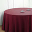 Polyester 132" Round Tablecloth Burgundy - Seamless Chic Design Table Cover