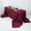 Premium Polyester 90"x156" Rectangle Tablecloth Burgundy - Seamless 220GSM Stain-Resistant Table Cover