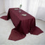 Taffeta 90"x156" Rectangle Tablecloth Burgundy - Accordion Crinkle Seamless Table Cover