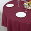 Premium Polyester 90" Round Tablecloth Burgundy - Stain and Wrinkle-Resistant Design with 220GSM Thickness Table Cover