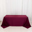 Scuba Rectangular 90"x132" Tablecloth Burgundy - Wrinkle Free, Stain Resistant & Seamless Table Cover