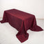 Taffeta 90"x132" Rectangle Tablecloth Burgundy - Seamless Accordion Crinkle Table Cover