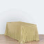 Sequin 90"x156" Rectangle Tablecloth Champagne - Seamless Twinkling Table Cover