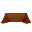 Polyester 90"x156" Rectangle Tablecloth Cinnamon Brown - Seamless Wrinkle-Resistant Table Cover