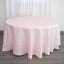 Taffeta 120" Round Tablecloth Blush - Seamless Accordion Crinkle Table Cover
