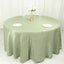 Taffeta 120" Round Tablecloth Sage Green - Seamless Accordion Crinkle Table Cover