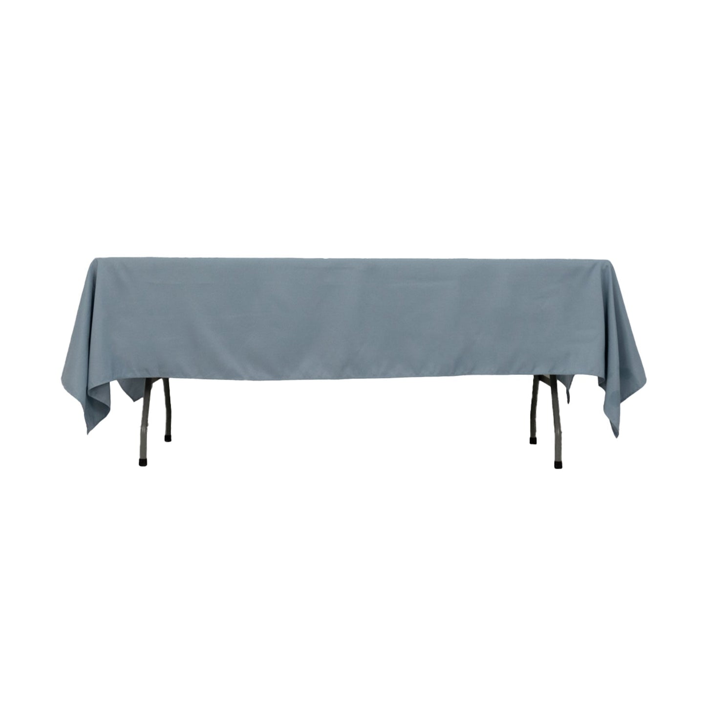 Premium Polyester 60"x102" Rectangle Tablecloth Dusty Blue - Durable 220GSM Wrinkle-Resistant Table Cover