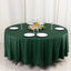 Scuba Round 108" Tablecloth Hunter Emerald Green - Wrinkle Free & Stain Resistant Table Cover