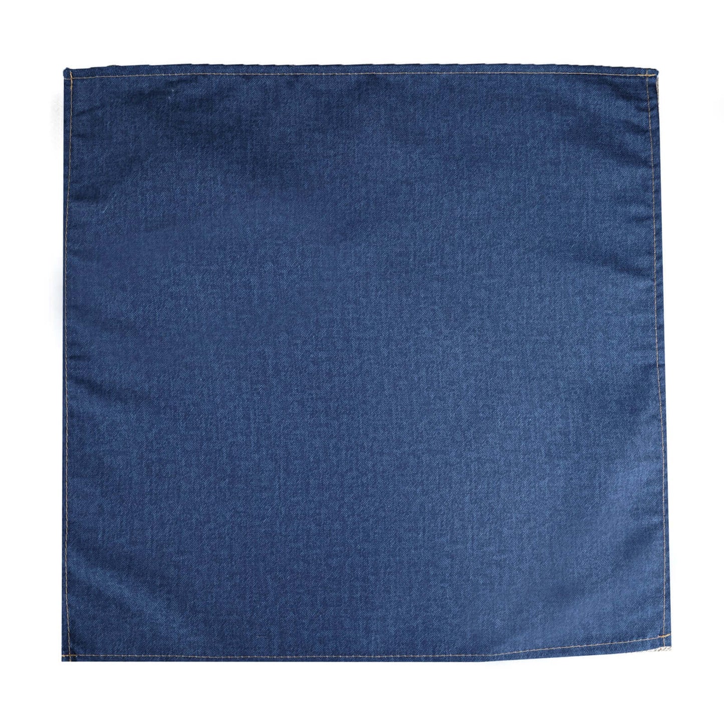 5 Pack Polyester 17"x17" Napkins Dark Denim Blue in Faux Denim Style Dinner Napkins for Casual Gatherings & Themed Events