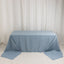 Premium Polyester 90"x156" Rectangle Tablecloth Dusty Blue - Seamless 220GSM Stain-Resistant Table Cover