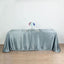 Satin Rectangular 90"x156" Tablecloth Dusty Blue - Seamless Table Cover