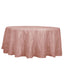 Taffeta 120" Round Tablecloth Dusty Rose - Seamless Accordion Crinkle Table Cover