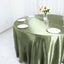 Satin 120" Round Tablecloth Dusty Sage Green - Stylish Seamless Table Cover