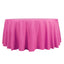 Polyester 132" Round Tablecloth Fuchsia - Seamless Chic Table Cover