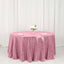 Sequin 120" Round Tablecloth Pink - Seamless Glittering Table Cover