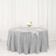Sequin 120" Round Tablecloth Silver - Seamless Glittering Table Cover