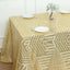 Sequin 90"x132" Rectangle Tablecloth Gold - Seamless Diamond Design for Upscale Events