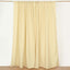 2 Pack Champagne Polyester Event Curtain Drapes, 10ftx8ft Backdrop Event Panels With Rod Pockets 130 GSM