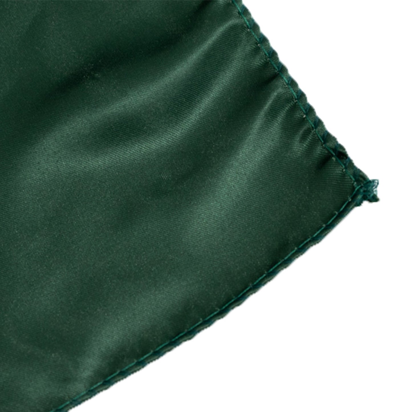 Lamour Satin 72"x72" Table Overlay Square Tablecloth Hunter Emerald Green - Smooth Finish Table Topper
