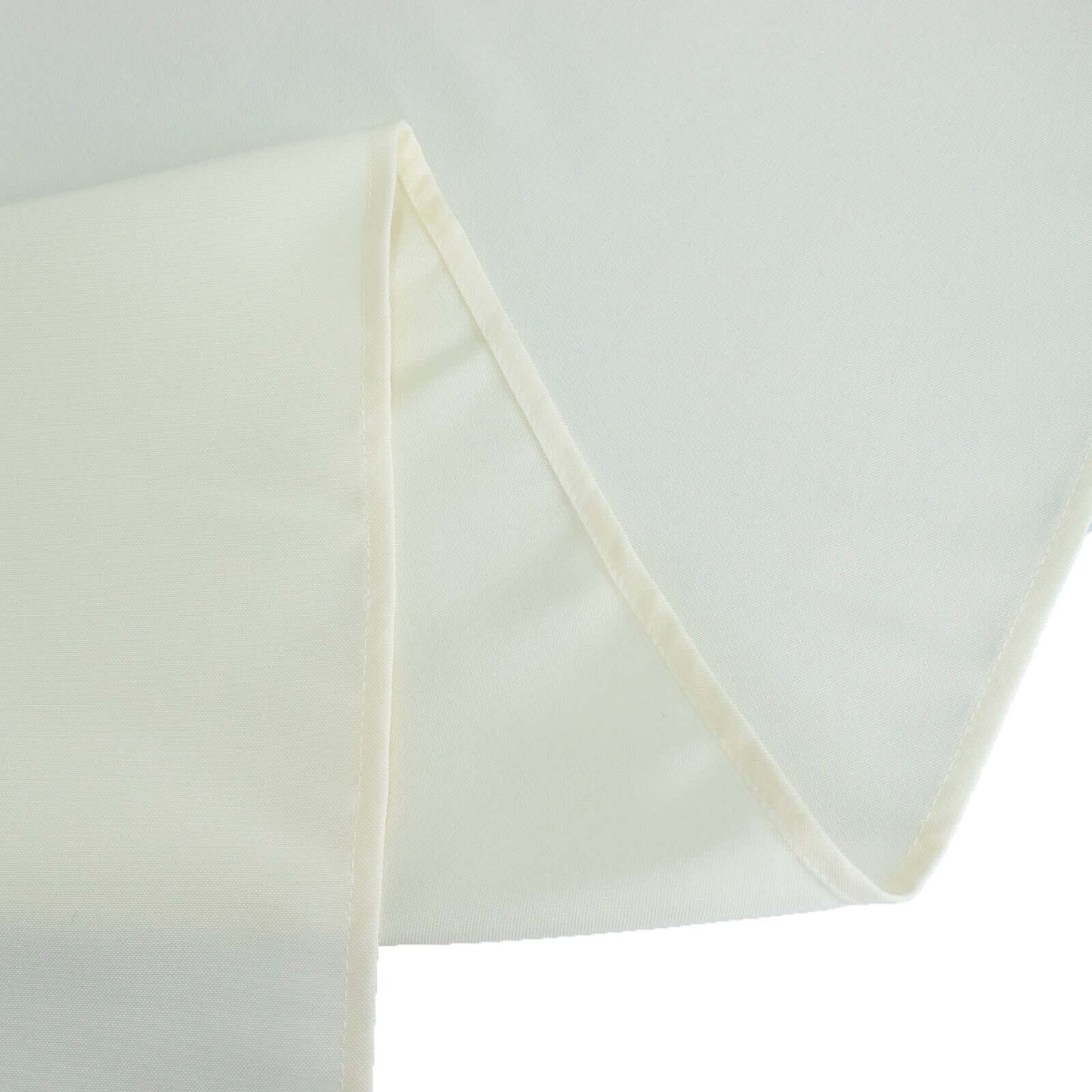 Premium Polyester Square Tablecloth 70"x70" Ivory 220GSM Wrinkle-Resistant Table Cover