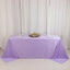 Scuba Rectangular 90"x132" Tablecloth Lavender Lilac - Wrinkle Free, Stain Resistant & Seamless Table Cover