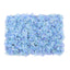 11 Sq ft. Light Blue UV Protected Hydrangea Flower Wall Mat Backdrop - 4 Artificial Panels