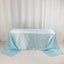 Satin Rectangular 90"x156" Tablecloth Light Blue - Seamless Table Cover