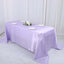 Satin Rectangular 90"x132" Tablecloth Lavender Lilac - Seamless Table Cover