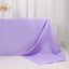 Premium Polyester 90"x156" Rectangle Tablecloth Lavender Lilac - Seamless 220GSM Stain-Resistant Table Cover