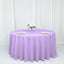 Polyester 132" Round Tablecloth Lavender Lilac - Seamless Chic Table Cover