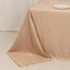 Lamour Satin 90"x132" Rectangle Tablecloth Nude - Soft & Silk-Like Seamless Table Cover