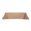 Lamour Satin 90"x156" Rectangle Tablecloth Nude - Luxurious, Soft Seamless Table Cover