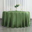 Satin 120" Round Tablecloth Olive Green - Stylish Seamless Table Cover