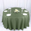 Polyester 132" Round Tablecloth Olive Green - Seamless Chic Table Cover