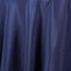 Polyester 120" Round Tablecloth Navy Blue - Seamless Wrinkle-Resistant Table Cover