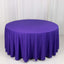 Scuba Round 120" Tablecloth Purple - Wrinkle Free & Stain Resistant Seamless Table Cover
