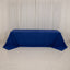 Cotton Blend 90"x156" Rectangle Tablecloth Royal Blue - Seamless Wrinkle-Resistant Table Cover