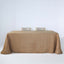 Faux Linen 90"x132" Rectangular Tablecloth Natural - Slubby Texture Wrinkle-Resistant Seamless Table Cover