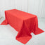 Taffeta 90"x132" Rectangle Tablecloth Red - Seamless Accordion Crinkle Table Cover