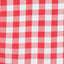 Polyester 70"x70" Square Tablecloth White/Red - Checkered Buffalo Plaid Table Cover
