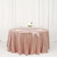 Sequin 120" Round Tablecloth Rose Gold - Seamless Glittering Table Cover