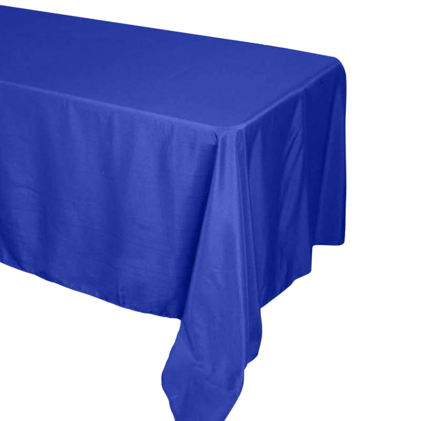 Polyester 90"x132" Rectangle Tablecloth Royal Blue - Seamless Wrinkle-Resistant Table Cover