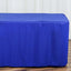 Fitted Polyester 96"x30" Rectangle Tablecloth Royal Blue - Durable and Easy to Maintain Table Cover